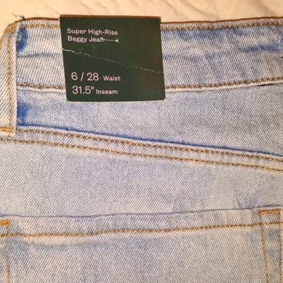 😎WILD FABLE Super High Rise Distressed Baggy Jeans, pants distressed New WoW!! - Picture 7 of 16